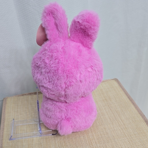 SALE 10" Pink Fluffy Stuffed Bunny Plush - Picture 3 of 4